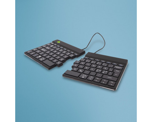 R-GO Tools R-Go Tools Ergonomiczna R-Go Split Break klawiatura, z oprogramowaniem do robienia przerw, QWERTY (NORDIC), Bluetooth, czarna