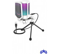 Fifine Fifine Technology FIFINE A6VW RGB Baltas Kondensatorinio Mikrofono Komplektas (Baltas)