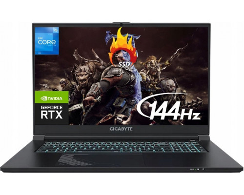 Laptop Gigabyte Gigabyte G7 KF Core i5-12500H | 17,3"-144Hz | 16GB | 1TB | W11 | RTX 4060