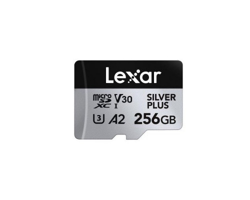 SD  Lexar Professional Silver Plus MicroSDXC 256 GB Class 10 UHS-I/U3 A2 V30 (LMSSIPL256G-BNANG)