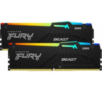 Kingston Kingston Technology FURY Beast RGB moduł pamięci 16 GB 2 x 8 GB DDR5 Korekcja ECC