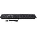 LMP Large Font USB Keyboard 110 keys wired USB keyboard with 2x USB and aluminum upper cover - French AZERTY - space gray