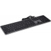 LMP Large Font USB Keyboard 110 keys wired USB keyboard with 2x USB and aluminum upper cover - French AZERTY - space gray