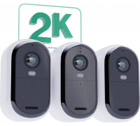 Arlo ARLO ESSENTIAL 2 2K Outdoor Camera 3pack W/3 Solar Panel BNDL
