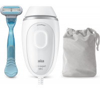 Braun Braun Silk-expert Mini PL1124, hair remover (white/silver, incl. bag + Venus Smooth)