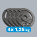 Rebel Active Set obciążeń cast ironch 4x1.25kg, otwór 31mm, plate z uchwytami, ACTIVE