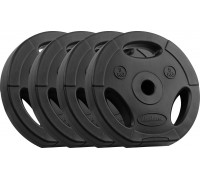 Rebel Bitumena slodžu komplekts 4x5kg, caurums 31mm, disks ar rokturi, REBEL ACTIVE