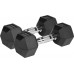 Rebel Dumbbells cast iron gumowane HEX 2x8 kg REBEL ACTIVE