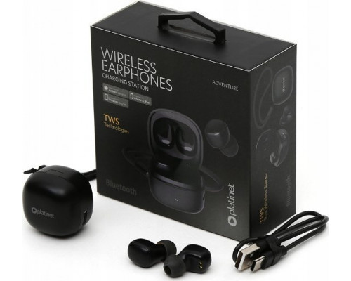 Platinet Platinet wireless earbuds PM1001B TWS, black (45923)