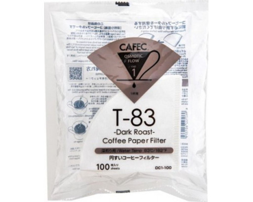 Orion CAFEC Filtry papierowe DARK Roast pojemność 1 filiżanka kolor biały sztuk 100