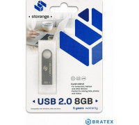 Pendrive Storange Storange pamiÄÄ 8 GB | Slim | USB 2.0 | grafit