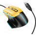 Hoco HOCO mysz komputerowa gamingowa przewodowa USB A 3600DPI GM31 czarno żółta