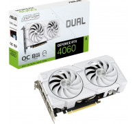 *RTX4060 Asus Dual GeForce RTX 4060 EVO OC White 8GB GDDR6 DUAL-RTX4060-O8G-EVO-WHITE)