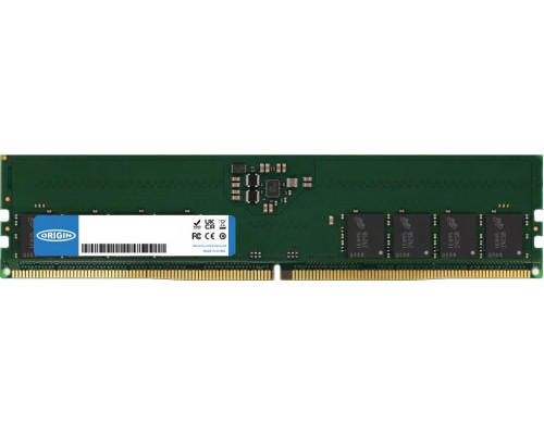 Origin Origin Storage 32GB DDR5 4800MHz UDIMM 1Rx8 Non-ECC 1.1V moduł pamięci 1 x 32 GB