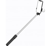 Selfie nūjiņa Hurtel Selfie nūjiņa WR1YXS teleskopisks tripods 0.71m ar apaļo lampu - black