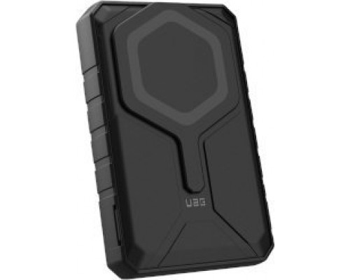 UAG UAG Rugged 10K - powerbank 10000 mAh z podstawką, ładowanie bezprzewodowe 10W, kompatybilny z MagSafe, cable w zestawie (black/gray)