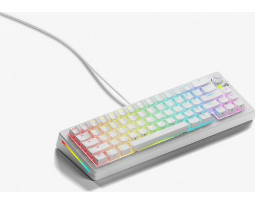 Glorious Glorious GMMK 3 65 % Custom Gaming-Tastatur - Pre-Built, ANSI (US), Fox Switches, weiß