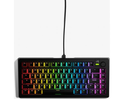 Glorious Glorious GMMK 3 75 % Custom Gaming-Tastatur - Pre-Built, ISO (US), Fox Switches, schwarz