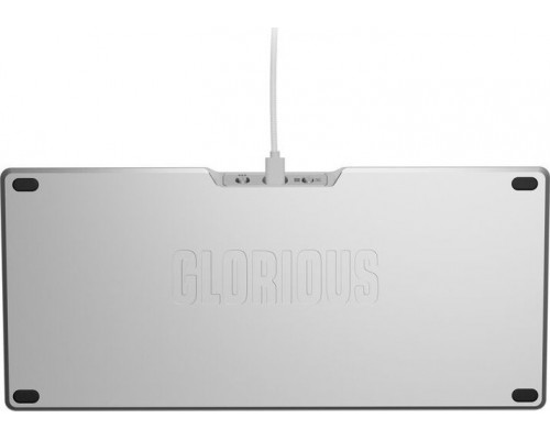 Glorious PC Gaming Race Glorious GMMK 3 Pro 75 % Custom Gaming-Tastatur - Pre-Built, ANSI (US), Fox Switches, silber