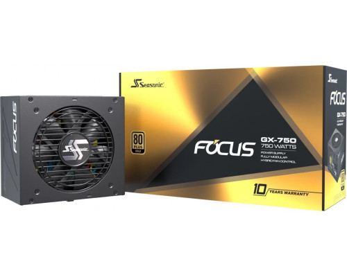 SeaSonic Seasonic FOCUS GX-750 v4 ATX 3.1 PCIe 5.1 Black 80Plus Gold 750W