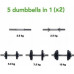 Tunturi Żeliwny dumbbells TUNTURI, 2x 10kg