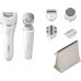 Philips Philips BRE770/92, White, 32 tweezers, Ceramic, Abdomen, Armpit, Back thigh, Bikini, Buttocks, Chest, Decolletage, Front thigh, Head, Inner upper..., Armpit, Epilation, Exfoliation, Precision, Shaving, Smoothing pedicure roller, 70400 RP