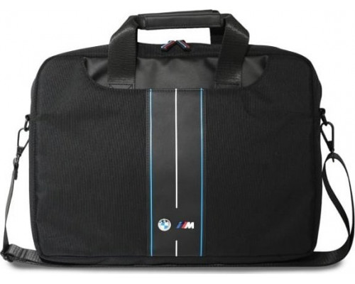 BMW BMW BMCB15COMPVSKL Bag 16" Black Nylon Blue Stripe