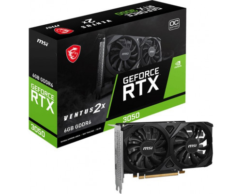 MSI GeForce RTX 3050 Ventus 2X E OC 6GB GDDR6