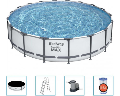 Bestway Swimming pool Steel Pro MAX with accessories, 549x122 cm Lumarko!