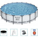 Bestway Swimming pool Steel Pro MAX with accessories, 549x122 cm Lumarko!