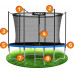 Garden Trampoline Neo-Sport NeoSport Garden Trampoline 10ft/312cm With inner mesh i drabinką
