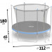 Garden Trampoline Neo-Sport NeoSport Garden Trampoline 10ft/312cm With inner mesh i drabinką