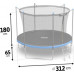 Garden Trampoline Neo-Sport NeoSport Garden Trampoline 10ft/312cm With inner mesh i drabinką