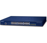 Switch Planet PLANET Layer 3 24-Port 10/100/1000T  L3 Gigabit Ethernet (10/100/1000) 1U Blue