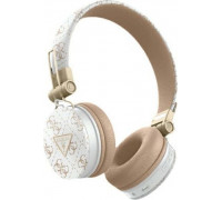 Guess ENC GUBH70E4PTMH on-ear headphones white 4G Triangle Round Shape
