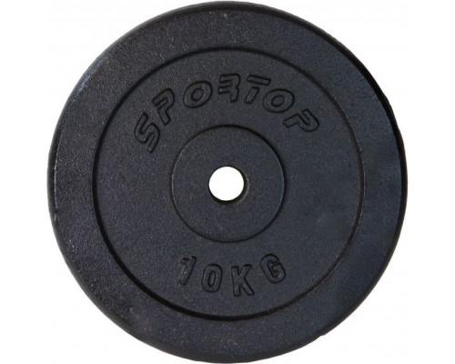 Sportop load cast iron black 10 kg fi28