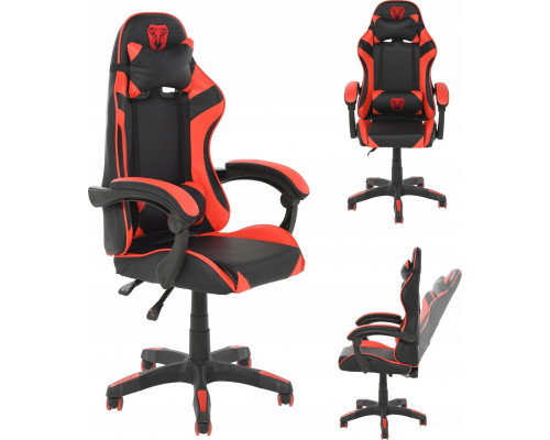 GAMING CHAIR OTE 59X60X122CM. BLACK/RED