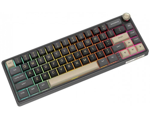 Royal Kludge R65 RGB Phantom laidinė mechaninė klaviatūra | 60%, Brown switches, US