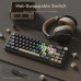 Royal Kludge R65 RGB Phantom laidinė mechaninė klaviatūra | 60%, Brown switches, US