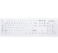 CHERRY AK-C8100F-UVS-W/US klawiatura Medyczna USB QWERTY US English Biały