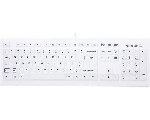 CHERRY AK-C8100F-UVS-W/US klawiatura Medyczna USB QWERTY US English Biały