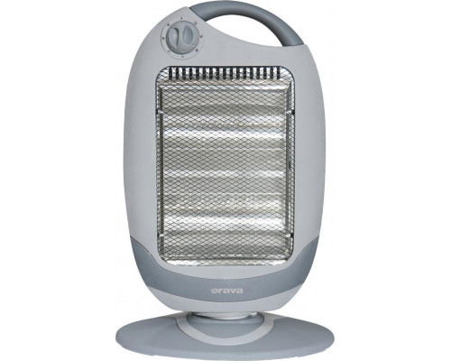 Orava HO-82 halogenový ohřívač, 1200 W, 3 úrovně, oscilace, 18 m2, rukojeť pro přenos, šedá