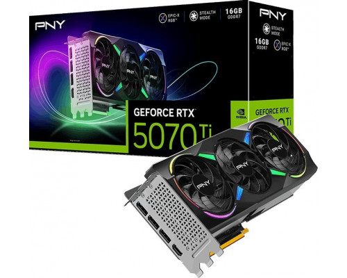 PNY GeForce RTX 5070 Ti ARGB EPIC-X RGB Overclocked 16GB GDDR7 (VCG5070T16TFXXPB1-O)