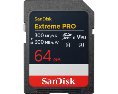 SD  SanDisk Extreme PRO SDXC 64 GB Class 10 UHS-II/U3 V90 (SDSDXDM-064G-GN4IN)