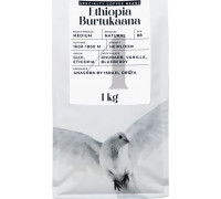 Specialty coffee beans Black Crow White Pigeon Ethiopia Burtukaana, 1 kg