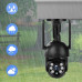 Zewnętrzna Wifi Obrotowa 8MPx Bezprzewodowa Ultra HD ZOOM CZARNA [TUYA BLACK]
