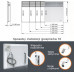 Elektryczny grzejnik convectorowy TX - 2500 W IP20 wym. 890 x 450 x 80