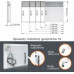 Elektryczny grzejnik convectorowy TX - 2500 W IP20 wym. 890 x 450 x 80