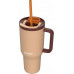Thermal mug z teleskopową słomką Kambukka Rio Tumbler 950ml Almond Dream