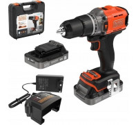 Black&Decker Akku-Schlagbohrschr. 18V 2x2Ah. Kof BCD383D2XK